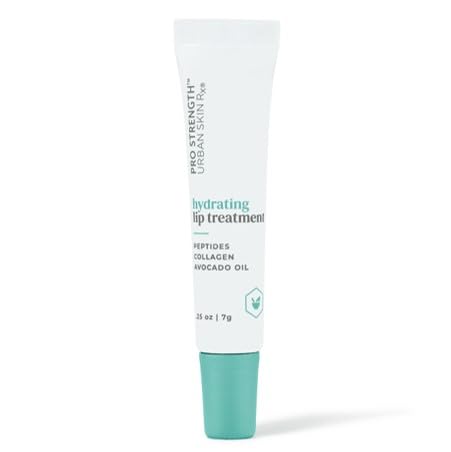 Urban Skin Rx® Pro Strength Hydrating Collagen & Peptides Daily Lip Treatment, Non-Sticky, Clear, Ultra-Moisturizing Balm, Smooths, Softens & Plumps for a Healthier & More Youthful Appearance, 0.25g-Velvo Beauty
