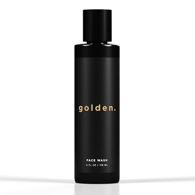 Golden Grooming Co. Men Face Wash with Aloe Vera & Vitamin E - Facial Cleanser for Men - Organic & Nature-Based - Ideal for Sensitive and Oily Skin - Rich Foaming Daily Cleanser - 4 oz.-Velvo Beauty