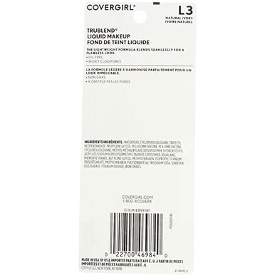 COVERGIRL Trublend Oil-Free Liquid Foundation, Lightweight, Dewy Finish, 1 Fl Oz, Hydrating Foundation, Moisturizing Foundation, Cruelty-Free Foundation, Blends Seamlessly, Won't Clog Pores-Velvo Beauty
