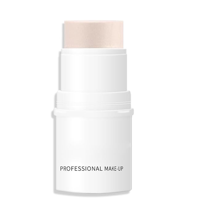 White Highlighter Makeup Stick, White Highlighter Stick Long Lasting Smooth Cheek Highlighter Pencil Makeup Waterproof Cream Make up Highlighter for Face-Velvo Beauty