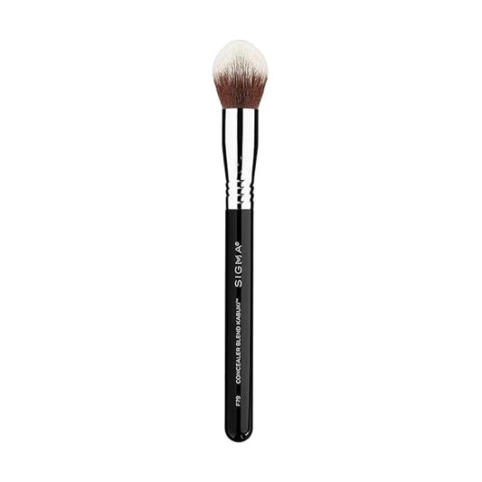 Sigma Beauty F79 Concealer Blend Kabuki Brush – Tapered Concealer Brush for Stippling Any Color-Correcting or Concealing Formula, Use Professional Makeup Brush with Liquid, Cream, or Powder Products-Velvo Beauty