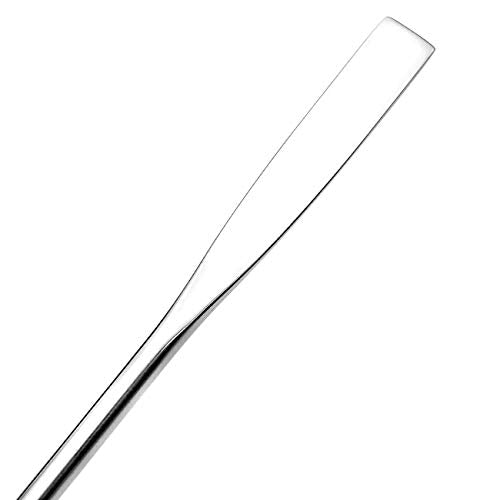 5Pcs Makeup Spatula tool metal Set Professional Beauty Stainless Steel Cosmetics Mixer Long Metal Spatula Depotting Mixing Tool (#1)-Velvo Beauty