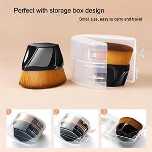 Mushroom Head Air Cushion CC Cream Natural Foundation,PHOERA Foundation,PHOERA Concealer, PHOERA Primer, PHOERA Powder, Kabuki Makeup Brushes Foundation (101 Porcelain+01 Ivory CC)-Velvo Beauty