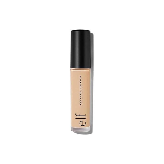 e.l.f. 16HR Camo Concealer, Full Coverage & Highly Pigmented, Matte Finish, Tan Neutral, 0.203 Fl Oz (6mL)-Velvo Beauty
