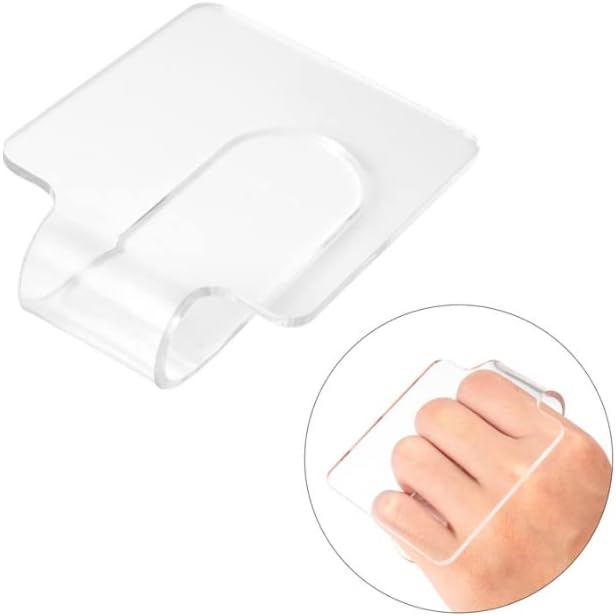 1 PCS Hand Makeup Mixing Palette Makeup Hand Palette Acrylic Nail Art Manicure Palette Eyeshadow Makeup Hand Palette Clear Makeup Palette for Makeup Blending-Velvo Beauty
