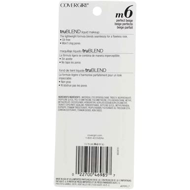 Covergirl Trublend Liquid Makeup, Perfect Beige, 5 Ounce-Velvo Beauty
