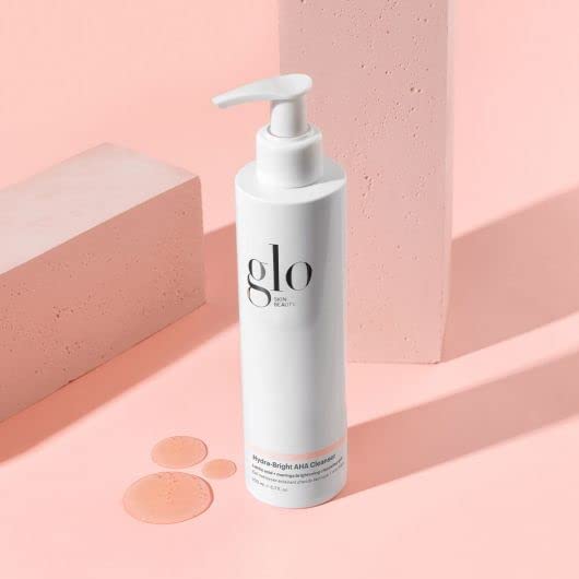 Glo Skin Beauty Hydra-Bright AHA Cleanser | Foaming Gel Cleanser Removes Makeup, Gently Exfoliates, Hydrates and Brightens Skin (6.7 Fl Oz)-Velvo Beauty