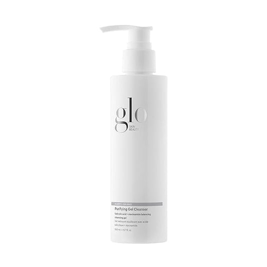 Glo Skin Beauty Purifying Gel Cleanser - Salicylic Acid + Niacinamide Face Wash Balances Skin, Targets Clogged Pores, Excess Oil & Breakouts - Gently Exfoliates & Minimizes Appearance of Fine Lines-Velvo Beauty
