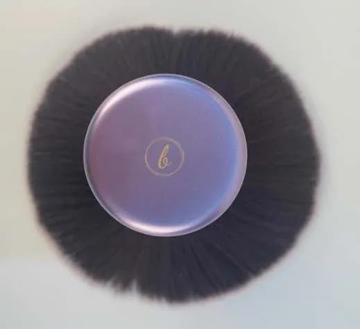 Luxurious and Large Ultra Soft Fluffy Powder Brush, Multipurpose Face, Body, Barber and Beauty Tool, with wooden base Soft Kabuki Brush by BevyGold (Violet)-Velvo Beauty