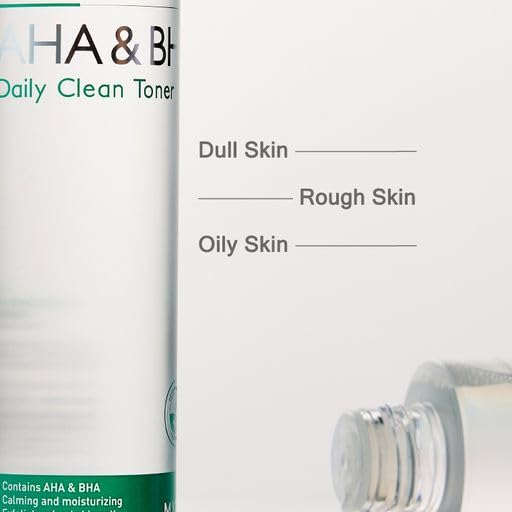 MIZON AHA&BHA Daily Clean Toner, Daily Peeling Toner, Smooth Skin, Removes Dead Skin, Healthy Skin, Korean Skincare (5.07 Fl oz)-Velvo Beauty