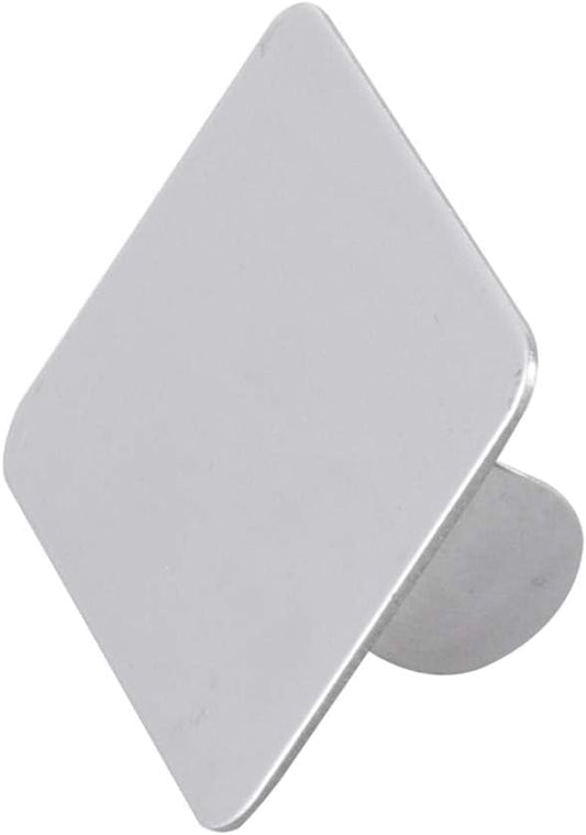 AKOAK 2 Pcs Stainless Steel Square Palette Mini Ring Makeup Palette Nail Blur Painting Tools DIY Nail Art can be Used for Eye Shadow Eyelash Pigment Mix-Velvo Beauty