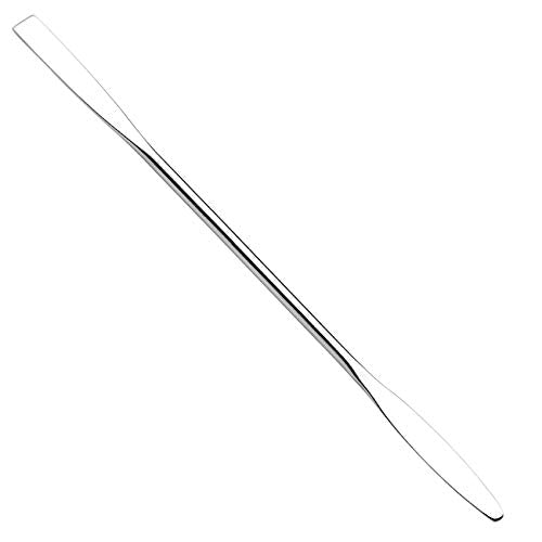5Pcs Makeup Spatula tool metal Set Professional Beauty Stainless Steel Cosmetics Mixer Long Metal Spatula Depotting Mixing Tool (#1)-Velvo Beauty