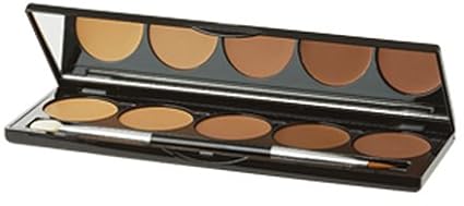Jolie Ultra Blendable 5 Shade Cream Contouring & Highlighting Palette (Dark)-Velvo Beauty