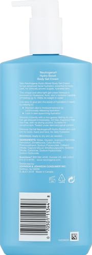 Neutrogena Hydro Boost Body Moisturizing Gel Cream with Hyaluronic Acid, Non-Greasy & Fast Absorbing, Lightweight Hydrating Body Lotion for Normal to Dry Skin, Fragrance-Free, 16 oz (Pack of 2)-Velvo Beauty