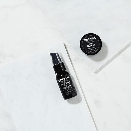 Brickell Men's Restoring Eye Routine for Men, Eye Serum and Eye Cream for Men, Natural and Organic, Unscented, Men's Skin Care Gift Set-Velvo Beauty
