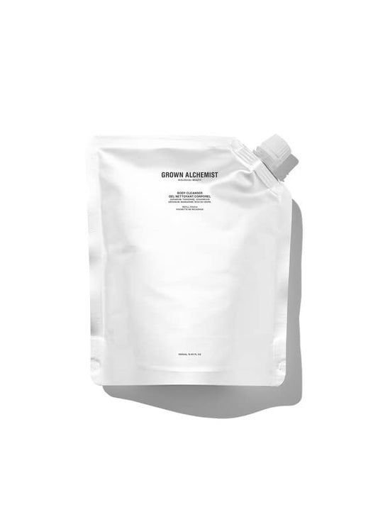 Grown Alchemist Body Cleanser REFILL Pouch: Geranium, Tangerine, Cedarwood. Gentle Body Wash that Hydrates and Cleanses Skin, 500 ml-Velvo Beauty