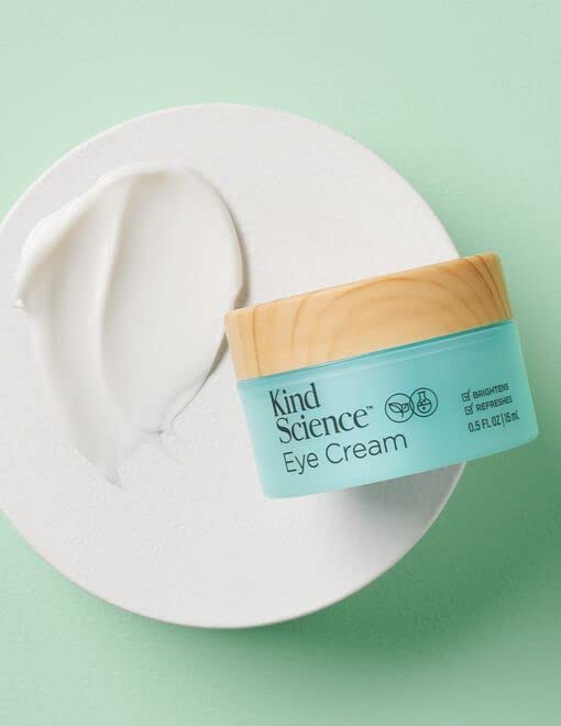 Kind Science by Ellen DeGeneres Eye Cream - Under Eye Cream to Refresh Eyes - Hydrating Eye Cream for Wrinkles Noticably Smooths & Moisturizes - Paraben, Dye & Fragrance Free, 0.5 fl oz-Velvo Beauty