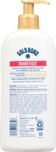 Gold Bond Diabetics' Dry Skin Relief Body Lotion, 13 oz., with Aloe to Moisturize & Soothe-Velvo Beauty