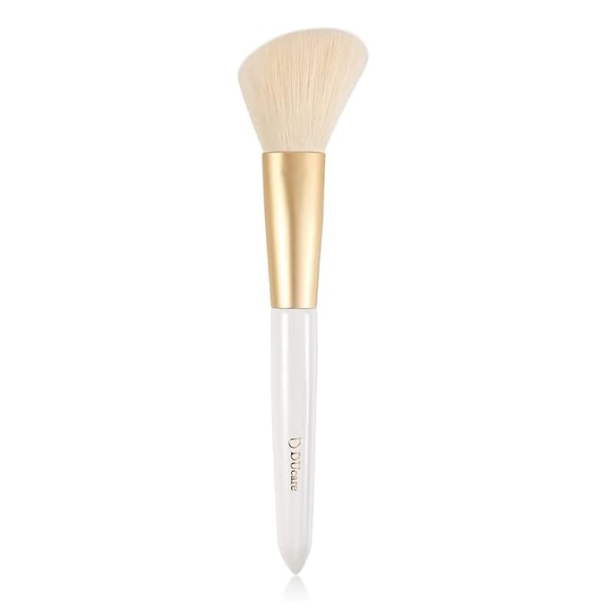DUcare Angled Blush Brush, Fluffy Blush Brush for Cheeks, Multi-Purpose Face Makeup Brushes for Cream, Liquid Or Powder, Bronzers, Vegan & Cruelty-Free-Velvo Beauty