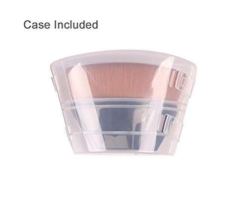 Foundation Makeup Brush Fast Flawless Application Blusher Liquid Cream Powder Cosmetic Body Blending Tool, Black-Velvo Beauty