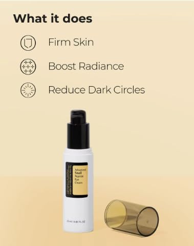 Tristar Advanced Snail Peptide Eye Cream, Anti-Wrinkle, Anti-Aging, Dark Circle Removing, Brightening Night Cream, 73.7% Snail Mucin - 30ml / 1FL Oz – 1 Count-Velvo Beauty