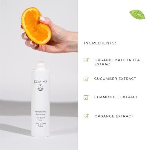 KUMIKO Ultimate Matcha Skin Care: Radiant Boost Face Toner Fresh Balance - Purifying & Refreshing Glow Essence - Hydrate, Balance, Replenish Skin - 7.84 oz - Soothe and Revitalize Your Skin-Velvo Beauty