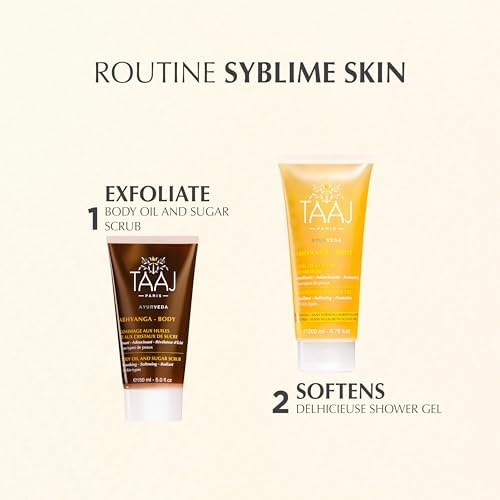 | Face & Body Scrub with Oils & Sugar Crystals | Gentle Exfoliation & Cleansing | Smooths, Softens & Boosts Radiance | Ayurvedic-Inspired Skincare | Nourishing oils | 87% natural| 5.1 fl oz-Velvo Beauty