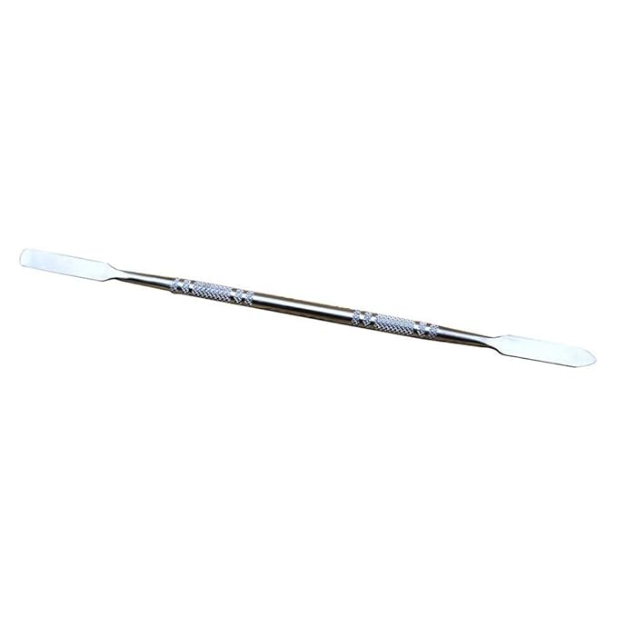 7.2 inches Pro Stainless Steel Make Up Spatula Double Sided Cosmetic Stirring Rod Nail Art Manicure Tools (size-2)-Velvo Beauty