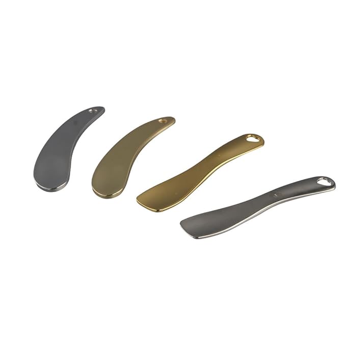 4Pcs Metal Cosmetic Spoon,Reusable Mini Zinc Alloy Facial Cream Cosmetic Spoon Applicator for Beauty Mixing Skincare Cream Lotions Eye Cream-Velvo Beauty