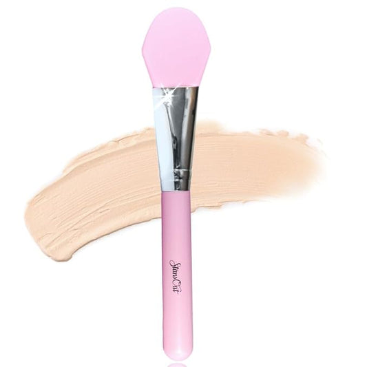 StansOut Foundation Applicator - Liquid Foundation Brush, for Cream or Powder - Easy to Clean - Travel-Friendly, Durable - Ideal for Professional Makeup Results - Pointed Shape, Smooth Silicone Edge-Velvo Beauty