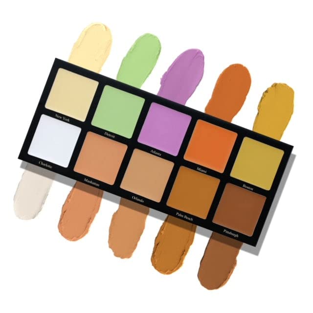Pinky Rose Cosmetics 10HD Correct & Conceal Cream Palette-Velvo Beauty