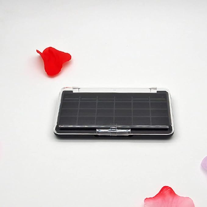 Empty Eyeshadow Palette Eyeshadow Makeup Palette Lipstick Container Makeup Empty Case for Blush Lipstick, 2Pcs 24 Grids-Velvo Beauty