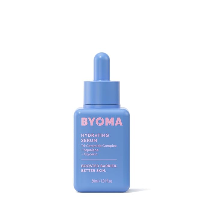 BYOMA Hydrating Serum - Moisturizing Facial Serum with Squalane, Glycerin & Ceramides - Hydrating for Glowing, Dewy Skin - 1.01 fl. oz-Velvo Beauty