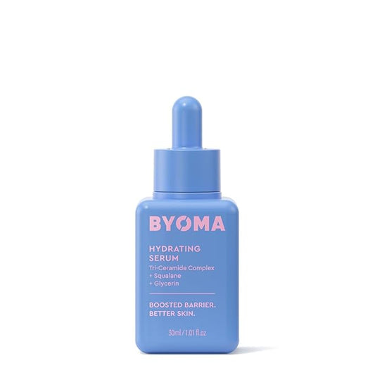 BYOMA Hydrating Serum - Moisturizing Facial Serum with Squalane, Glycerin & Ceramides - Hydrating for Glowing, Dewy Skin - 1.01 fl. oz-Velvo Beauty
