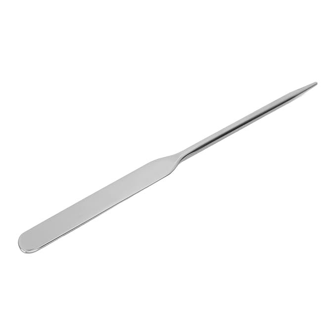 Stainless Steel Makeup Spatula for Professional, Makeup Spatula Ergonomic Nail Art Stirring Tool Facial Mixing Stick Makeup Artist Makeup Tool Beauty Spatula Nail Art Makeup Stirring Rod-Velvo Beauty
