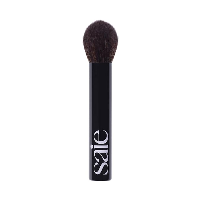 Saie The Fluffy Brush - Soft, Multi-Use Pressed + Loose Powder Brush - Fluffy Makeup Brush with Tapered Tip for Precise Application - Vegan, Cruelty-Free (1 Count)-Velvo Beauty