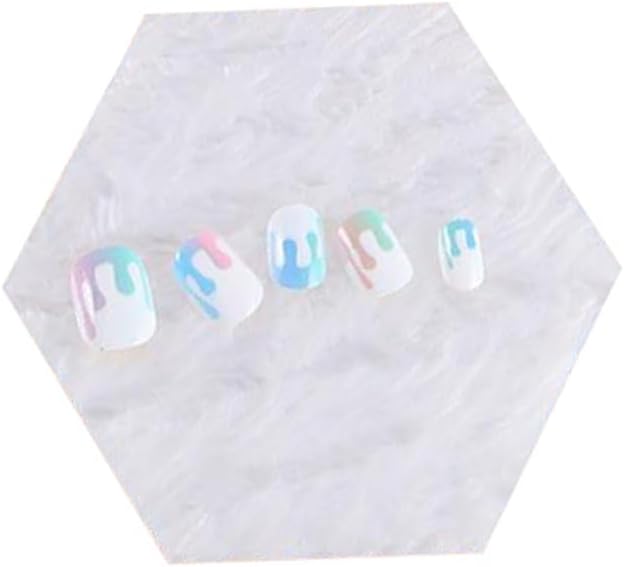 2pcs Nail Art Palette, False Nail Tips Display Board, Nail Art Painting Mixed Color Palette, Nail Art Display Cosmetic Mixing Tools (Hexagon/Square)-Velvo Beauty