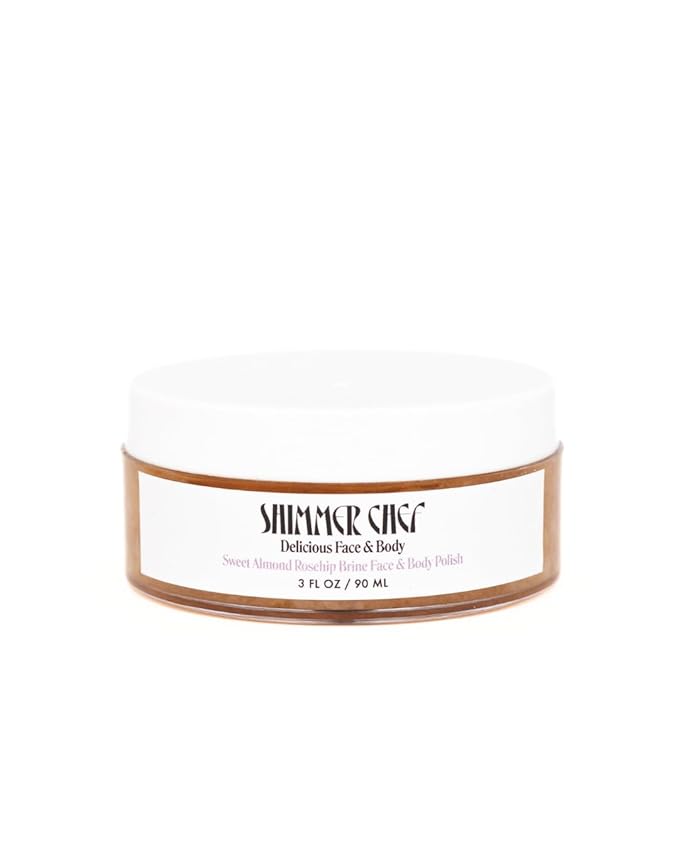Sweet Almond Rosehip Brine Polish | Exfoliating Blend with Himalayan & Dead Sea Salt, Maple Sugar | Enriched with Magnesium, Omega 3's & Vitamin E | Revitalize Skin, Reduce Inflammation-Velvo Beauty