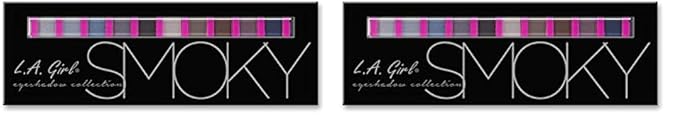 L.A. Girl Beauty Brick Eyeshadow Collection, Smoky GES332A (Pack of 2)-Velvo Beauty