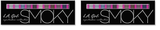 L.A. Girl Beauty Brick Eyeshadow Collection, Smoky GES332A (Pack of 2)-Velvo Beauty