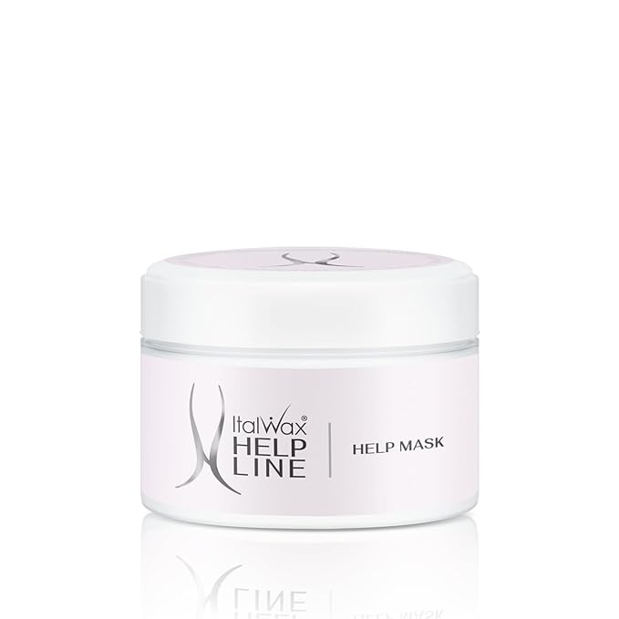 Italwax Help Line Help Mask 8.45oz (250g) – Leave-In Soothing Mask with Tea Tree Oil and Calamine – Calms and Protects Sensitive Skin After Waxing – For Professional and Home Use-Velvo Beauty