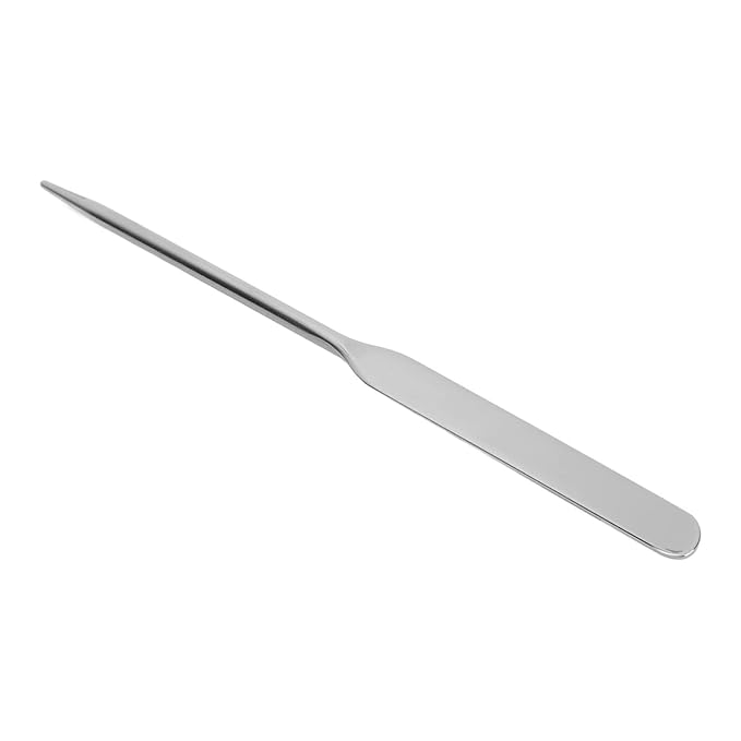 Stainless Steel Makeup Spatula for Professional, Makeup Spatula Ergonomic Nail Art Stirring Tool Facial Mixing Stick Makeup Artist Makeup Tool Beauty Spatula Nail Art Makeup Stirring Rod-Velvo Beauty