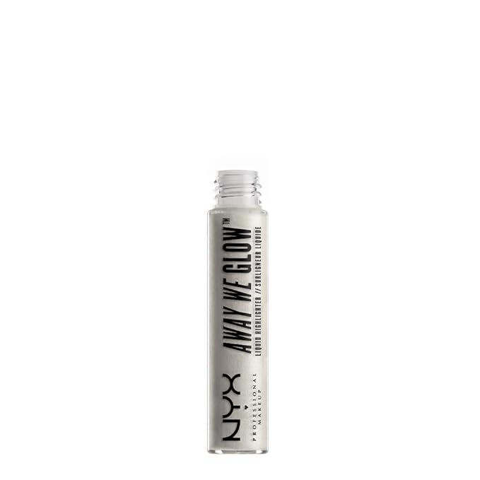 NYX Professional Makeup Away We Glow Liquid Highlighter, Liquid Prism, 0.22 Fluid Ounce-Velvo Beauty