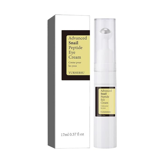 Eye Serum,Snail Peptide Under Eye Cream for Dark Circles,Eye Cream with 360° Massage Ball Reduce Wrinkles-Velvo Beauty