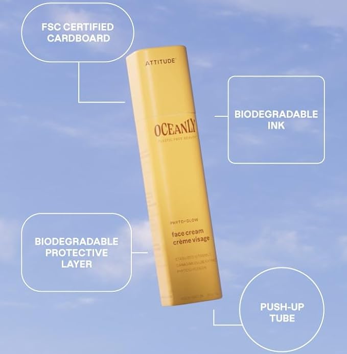 ATTITUDE Oceanly Glow Trio Skincare Box Set, EWG Verified, Plastic-free, Plant and Mineral-Based, Vegan, PHYTO GLOW, Set of 3 Travel Size Sticks-Velvo Beauty