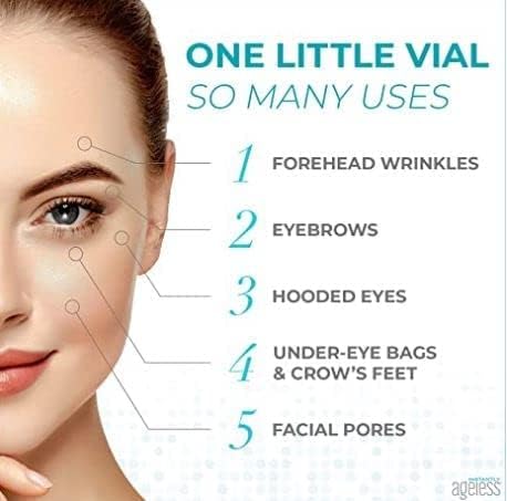 Instantly Ageless Facelift in A Box - Instant Eye Bag Remover Puffiness -1 Box of 25 Vials - Instant Under Eye Bags Remover - Wrinkle Tightener - Instant Wrinkle Remover for Face Instant Lift-Velvo Beauty