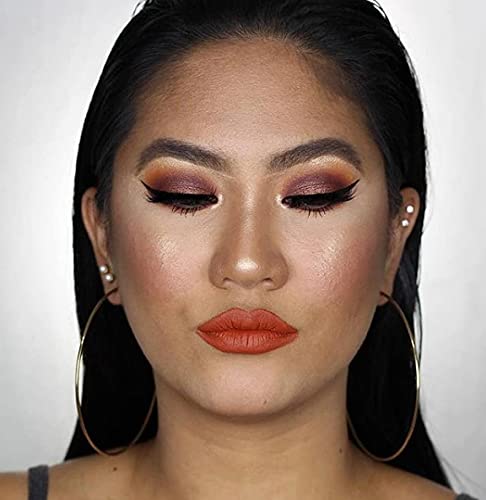 | 15 color pigmented blendable eyeshadow palette with mirror, warm neutral matte shimmery shades, travel size makeup-Velvo Beauty