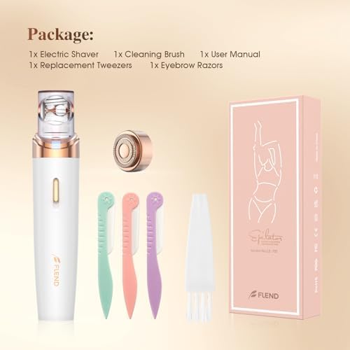 Epilator,2 in 1Epilator for Women Rechargeable,Womens Electric Shaver with LED Light,Hair Removal,Hair Removal for Women Legs/Face/Bikini/Arms,Smooth Epilator Trimmer Travel Kit Set,Simple to use-Velvo Beauty