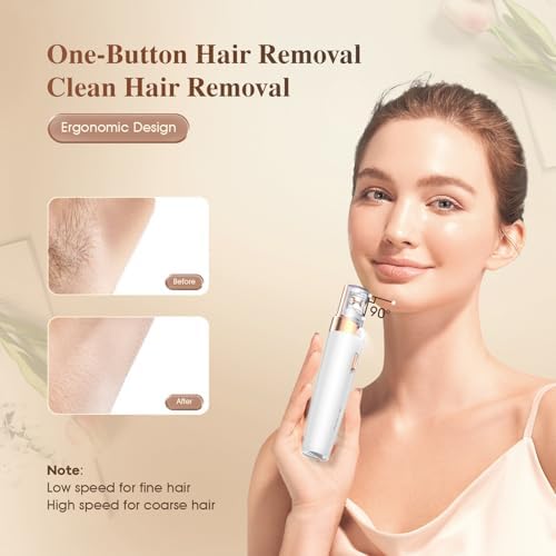 Epilator,2 in 1Epilator for Women Rechargeable,Womens Electric Shaver with LED Light,Hair Removal,Hair Removal for Women Legs/Face/Bikini/Arms,Smooth Epilator Trimmer Travel Kit Set,Simple to use-Velvo Beauty