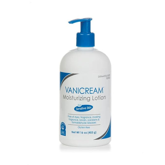 Vanicream Moisturizing Lotion with Pump Dispenser - 16 Fl Oz (Pack of 12) - Formulated Without Common Irritants for Those with Sensitive Skin (Pack of 12)-Velvo Beauty